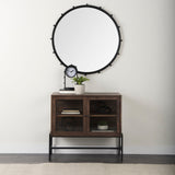 Elena III Large Black Wall Mirror by Mercana at Eve Furniture