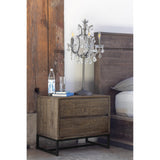 Elena Light Brown Nightstand by Moe's Home at Eve Furniture