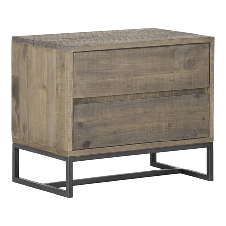 Elena Nightstand Light Brown by Moe's Home at Eve Furniture