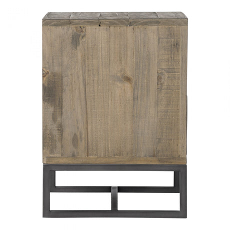 Elena Nightstand Light Brown by Moe's Home at Eve Furniture