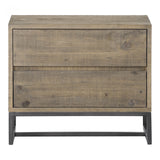 Elena Nightstand Light Brown by Moe's Home at Eve Furniture