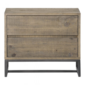 Elena Nightstand Light Brown by Moe's Home at Eve Furniture