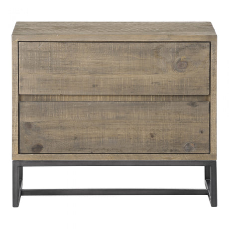 Elena Nightstand Light Brown by Moe's Home at Eve Furniture