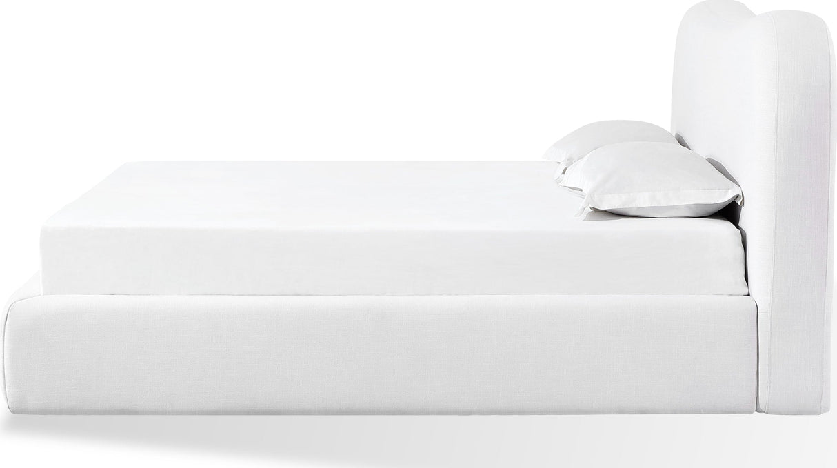 Elena Vanilla Queen Upholstered Bed by Modus Furniture at Eve Furniture
