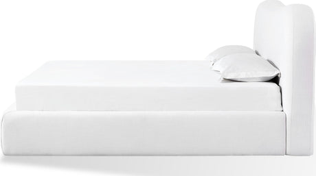 Elena Vanilla Queen Upholstered Bed by Modus Furniture at Eve Furniture