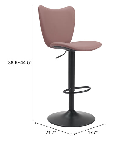 Elevate Brown Barstool (Set of 2) by Zuomod at Eve Furniture
