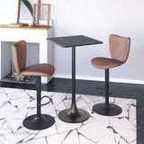 Elevate Brown Barstool (Set of 2) by Zuomod at Eve Furniture