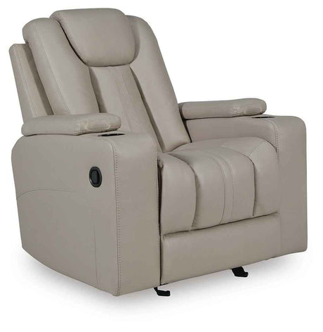 Elevate Edges Coin Glider Recliner by Ashley at Eve Furniture