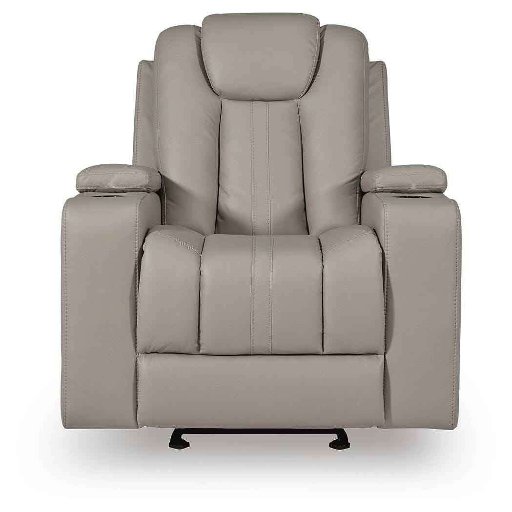 Elevate Edges Coin Glider Recliner by Ashley at Eve Furniture