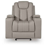 Elevate Edges Coin Glider Recliner by Ashley at Eve Furniture