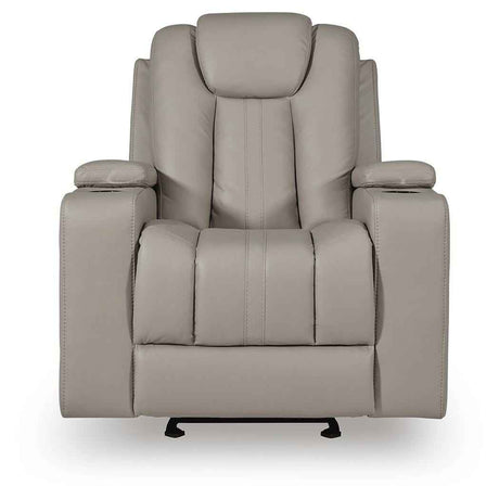 Elevate Edges Coin Glider Recliner by Ashley at Eve Furniture