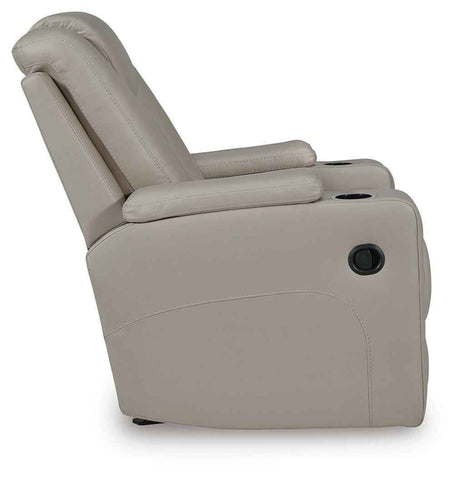 Elevate Edges Coin Glider Recliner by Ashley at Eve Furniture