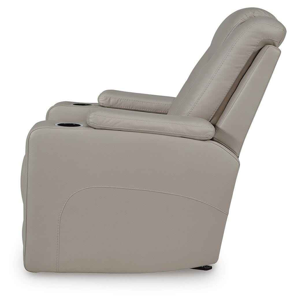 Elevate Edges Coin Glider Recliner by Ashley at Eve Furniture