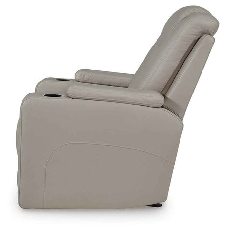 Elevate Edges Coin Glider Recliner by Ashley at Eve Furniture