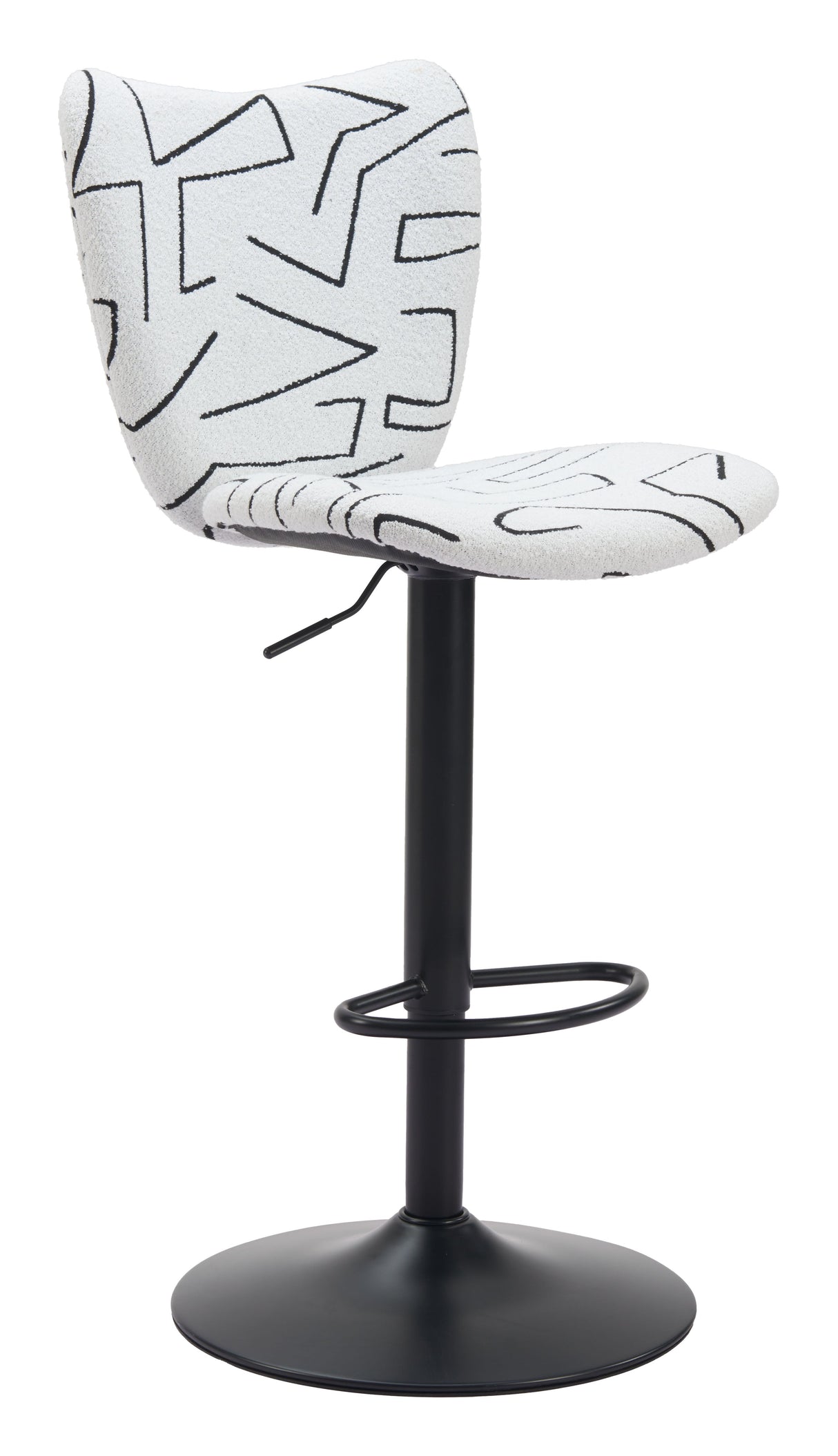 Elevate White Barstool (Set of 2) by Zuomod at Eve Furniture
