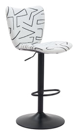 Elevate White Barstool (Set of 2) by Zuomod at Eve Furniture