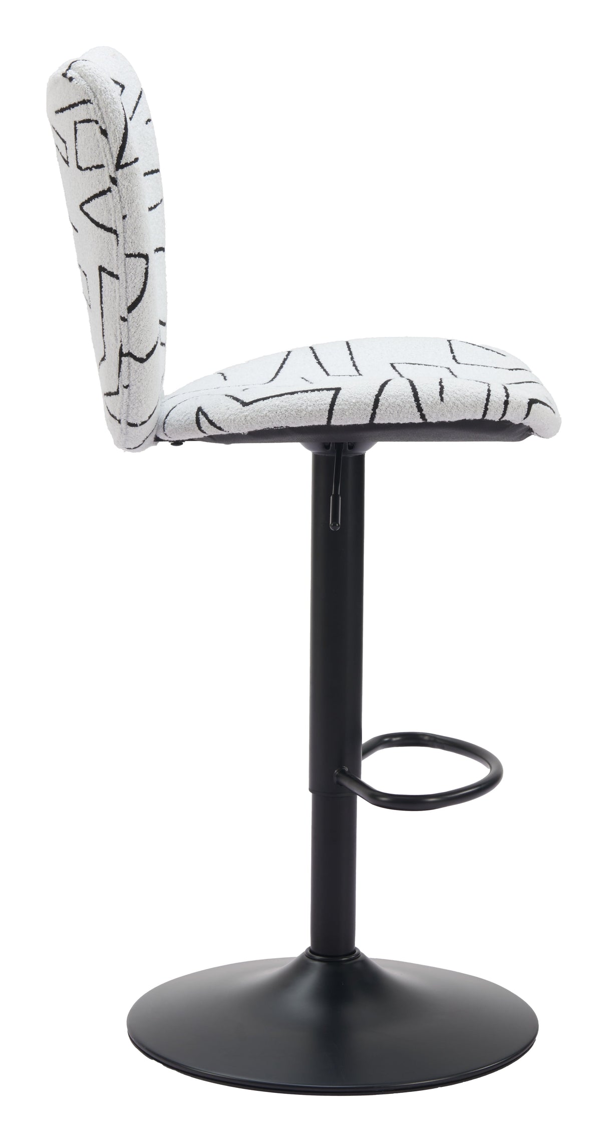 Elevate White Barstool (Set of 2) by Zuomod at Eve Furniture