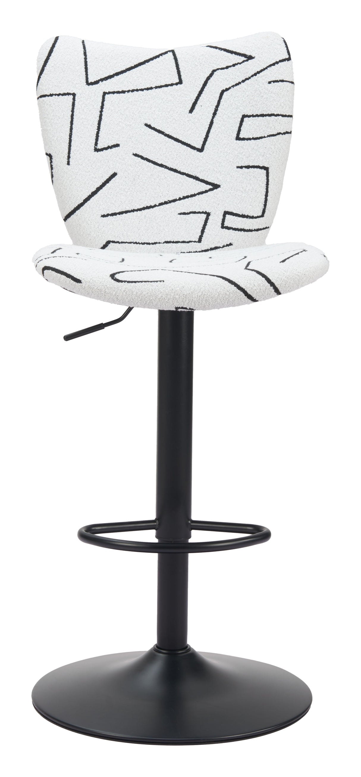 Elevate White Barstool (Set of 2) by Zuomod at Eve Furniture