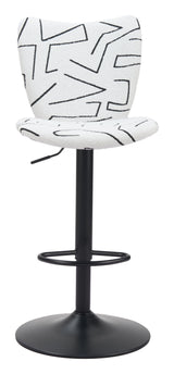 Elevate White Barstool (Set of 2) by Zuomod at Eve Furniture