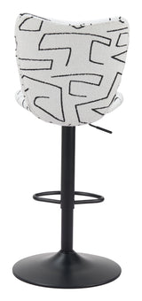 Elevate White Barstool (Set of 2) by Zuomod at Eve Furniture