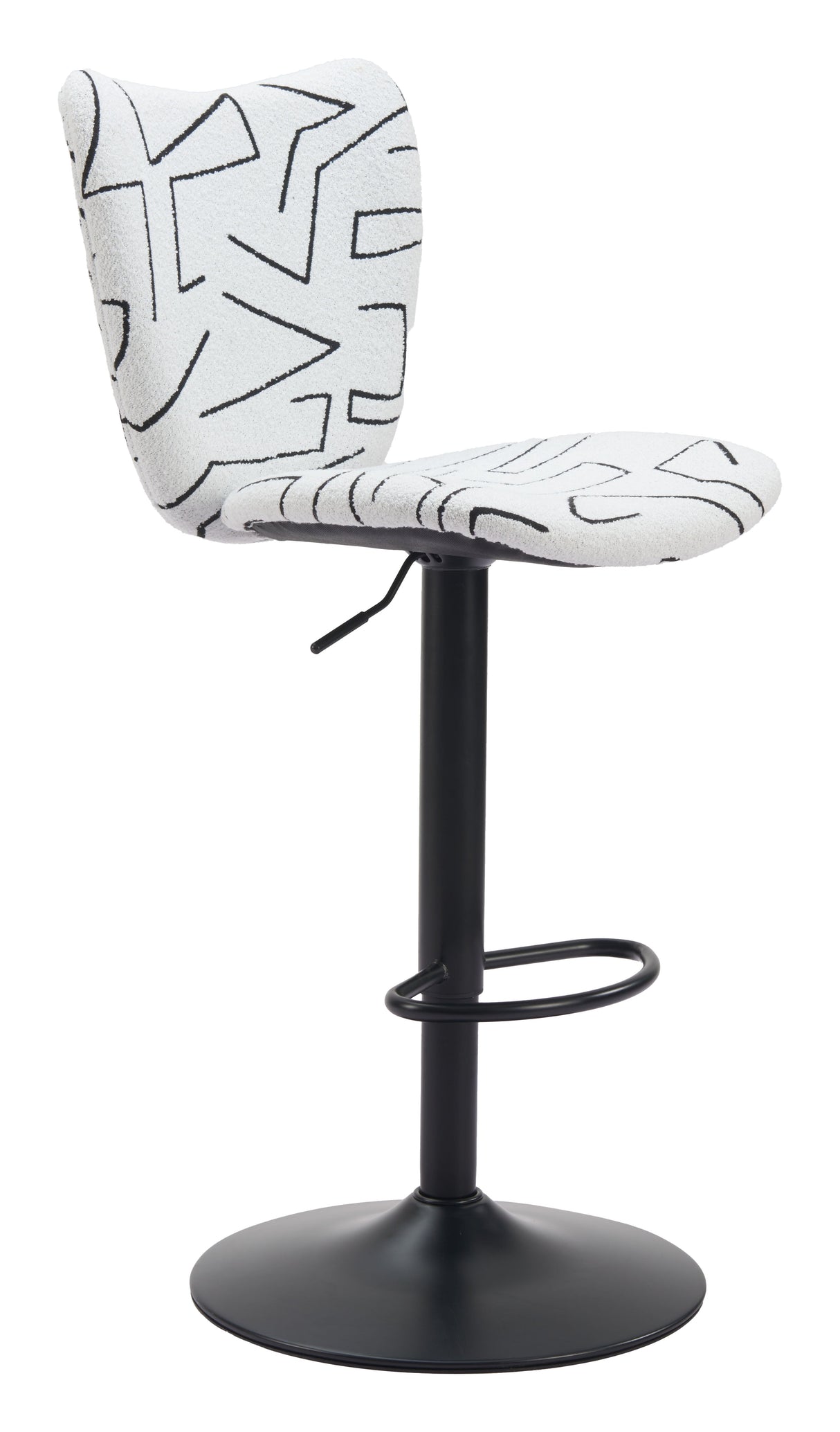 Elevate White Barstool (Set of 2) by Zuomod at Eve Furniture
