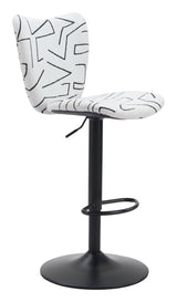 Elevate White Barstool (Set of 2) by Zuomod at Eve Furniture