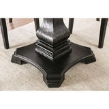 Elfredo White/Antique Black Round 5-Piece Dining Table Set by Furniture of America at Eve Furniture