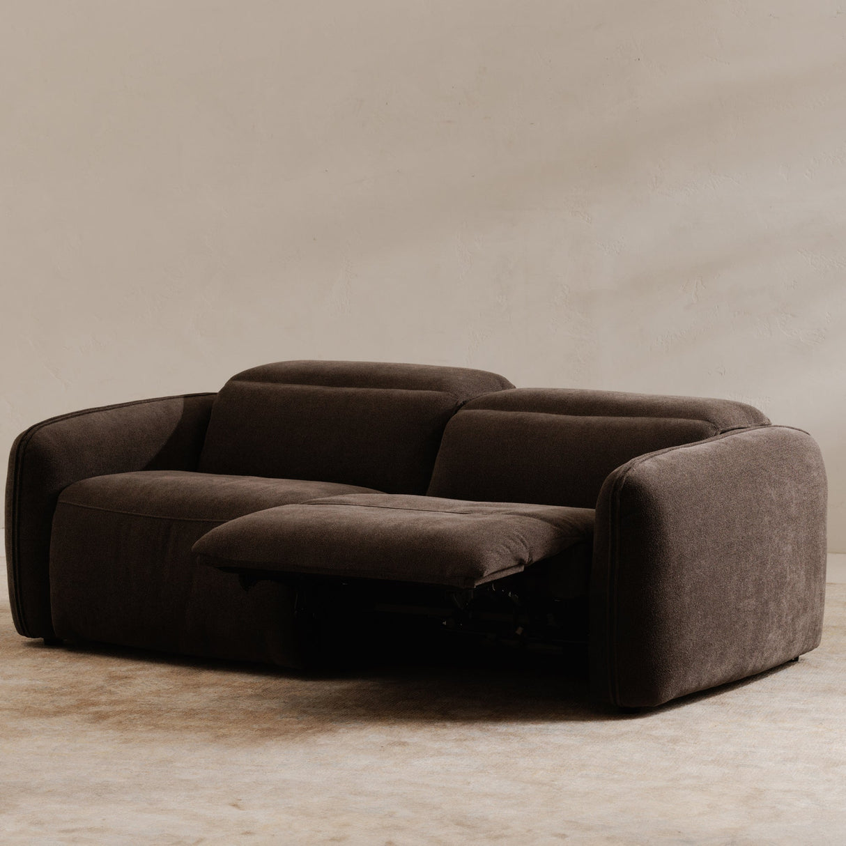 Eli Dusk Grey Power Recliner Sofa by MOES at Eve Furniture
