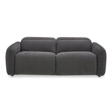 Eli Dusk Grey Power Recliner Sofa by MOES at Eve Furniture