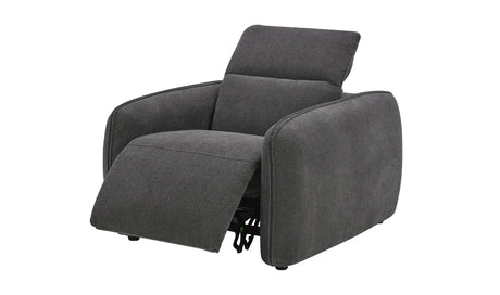 Eli Power Recliner Chair Dusk Grey by Moe's Home at Eve Furniture