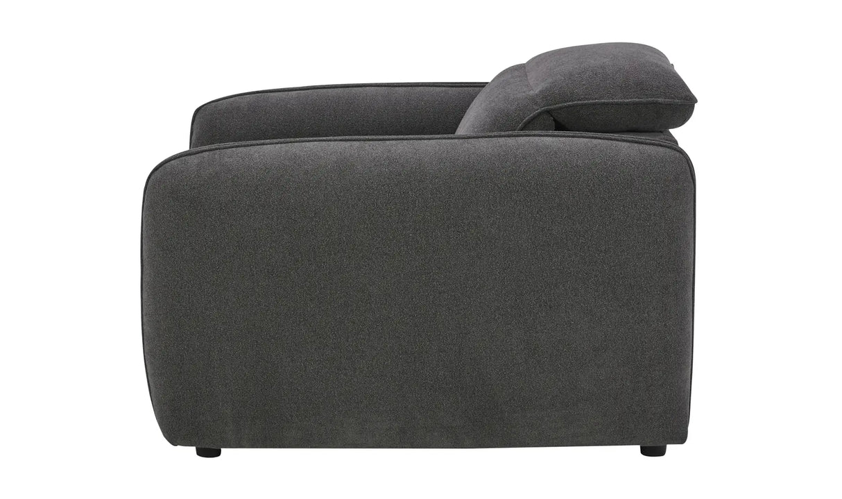 Eli Power Recliner Chair Dusk Grey by Moe's Home at Eve Furniture