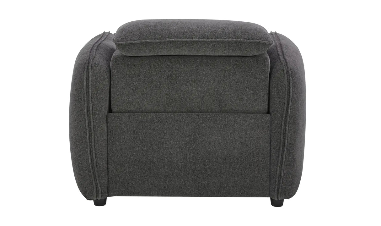 Eli Power Recliner Chair Dusk Grey by Moe's Home at Eve Furniture