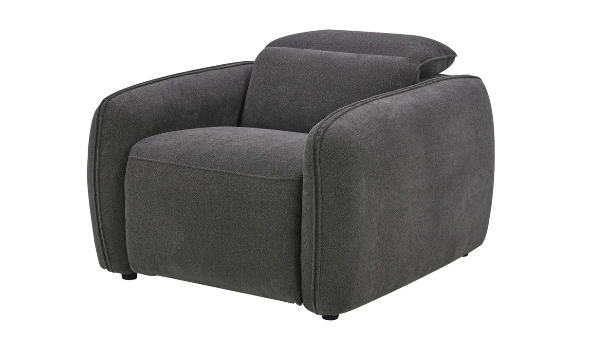 Eli Power Recliner Chair Dusk Grey by Moe's Home at Eve Furniture