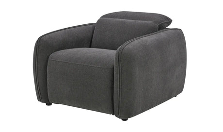 Eli Power Recliner Chair Dusk Grey by Moe's Home at Eve Furniture