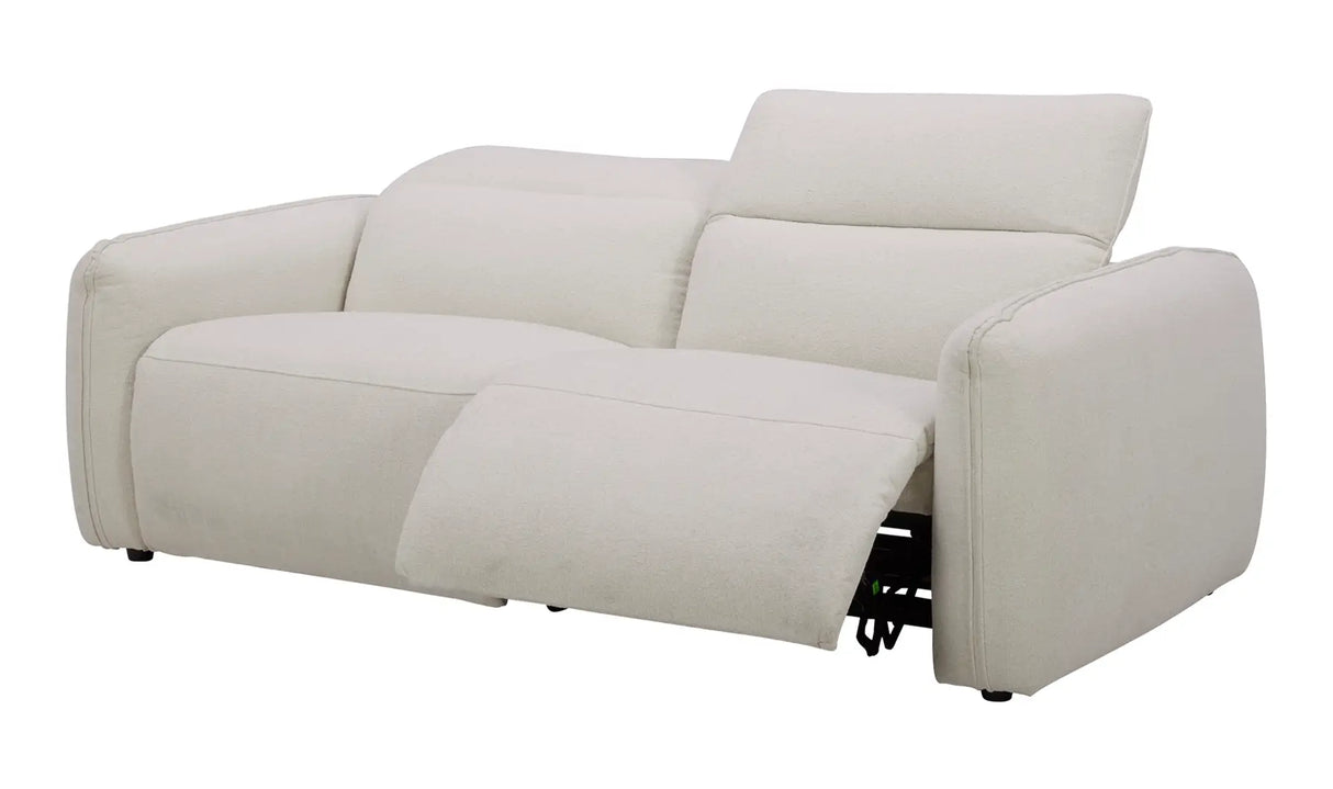 Eli Power Recliner Sofa Warm White by Moe's Home at Eve Furniture