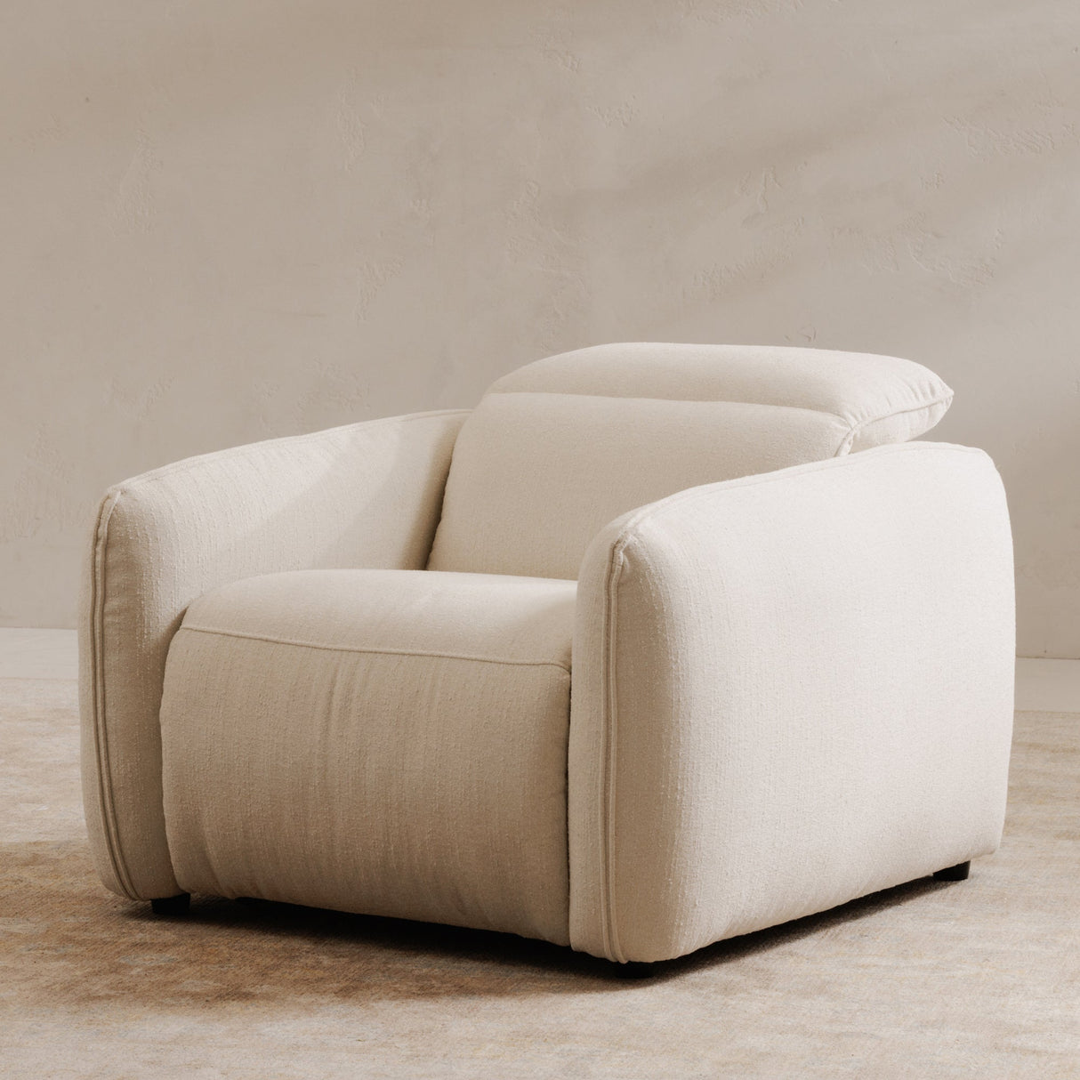 Eli Warm White Power Recliner Chair by MOES at Eve Furniture