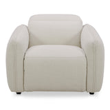Eli Warm White Power Recliner Chair by MOES at Eve Furniture