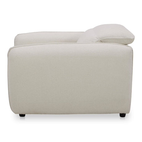 Eli Warm White Power Recliner Chair by MOES at Eve Furniture