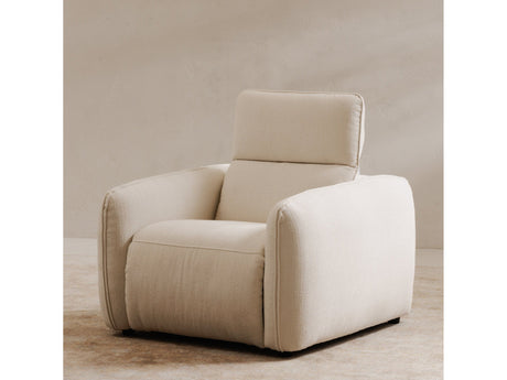 Eli Warm White Power Recliner Chair by MOES at Eve Furniture