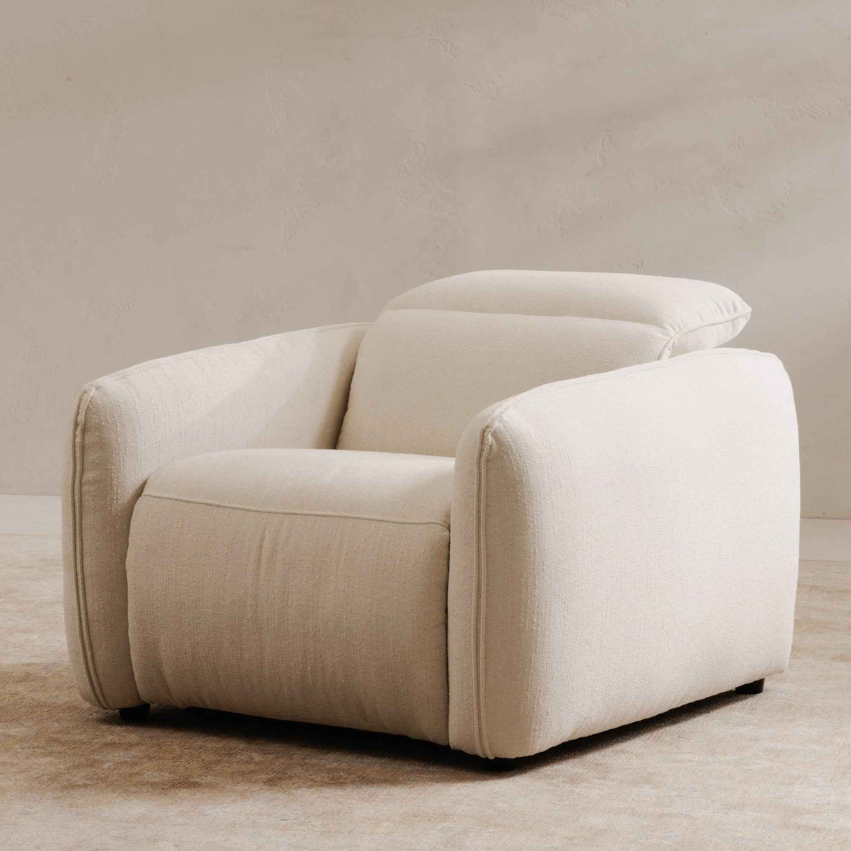 Eli Warm White Power Recliner Chair by Moe's Home at Eve Furniture