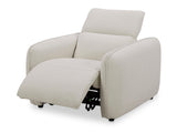 Eli Warm White Power Recliner Chair by Moe's Home at Eve Furniture