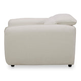 Eli Warm White Power Recliner Chair by Moe's Home at Eve Furniture