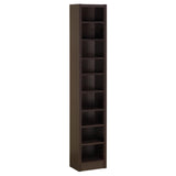 Eliam Cappuccino Rectangular Bookcase with 2 Fixed Shelves by Coaster at Eve Furniture
