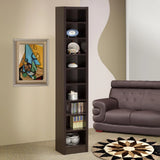 Eliam Cappuccino Rectangular Bookcase with 2 Fixed Shelves by Coaster at Eve Furniture