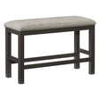 Elias Gray Counter Height Bench by Homelegance at Eve Furniture