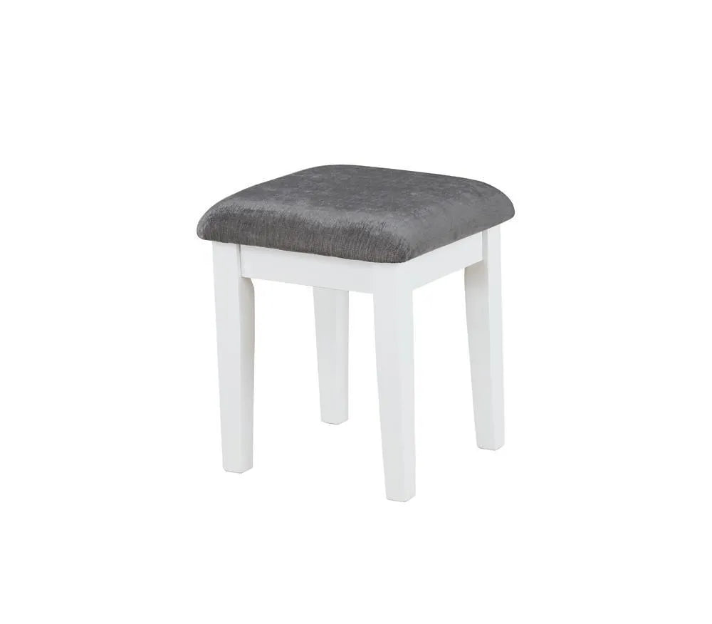 Elijah Whiteand Dark Gray Vanity Set with LED Lights by Coaster at Eve Furniture