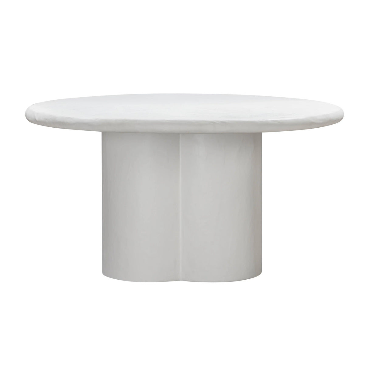 Elika Faux Plaster Indoor / Outdoor 59" Round Dining Table by TOV Furniture at Eve Furniture