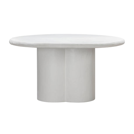 Elika Faux Plaster Indoor / Outdoor 59" Round Dining Table by TOV Furniture at Eve Furniture