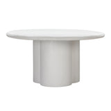 Elika Faux Plaster Indoor / Outdoor 59" Round Dining Table by TOV Furniture at Eve Furniture