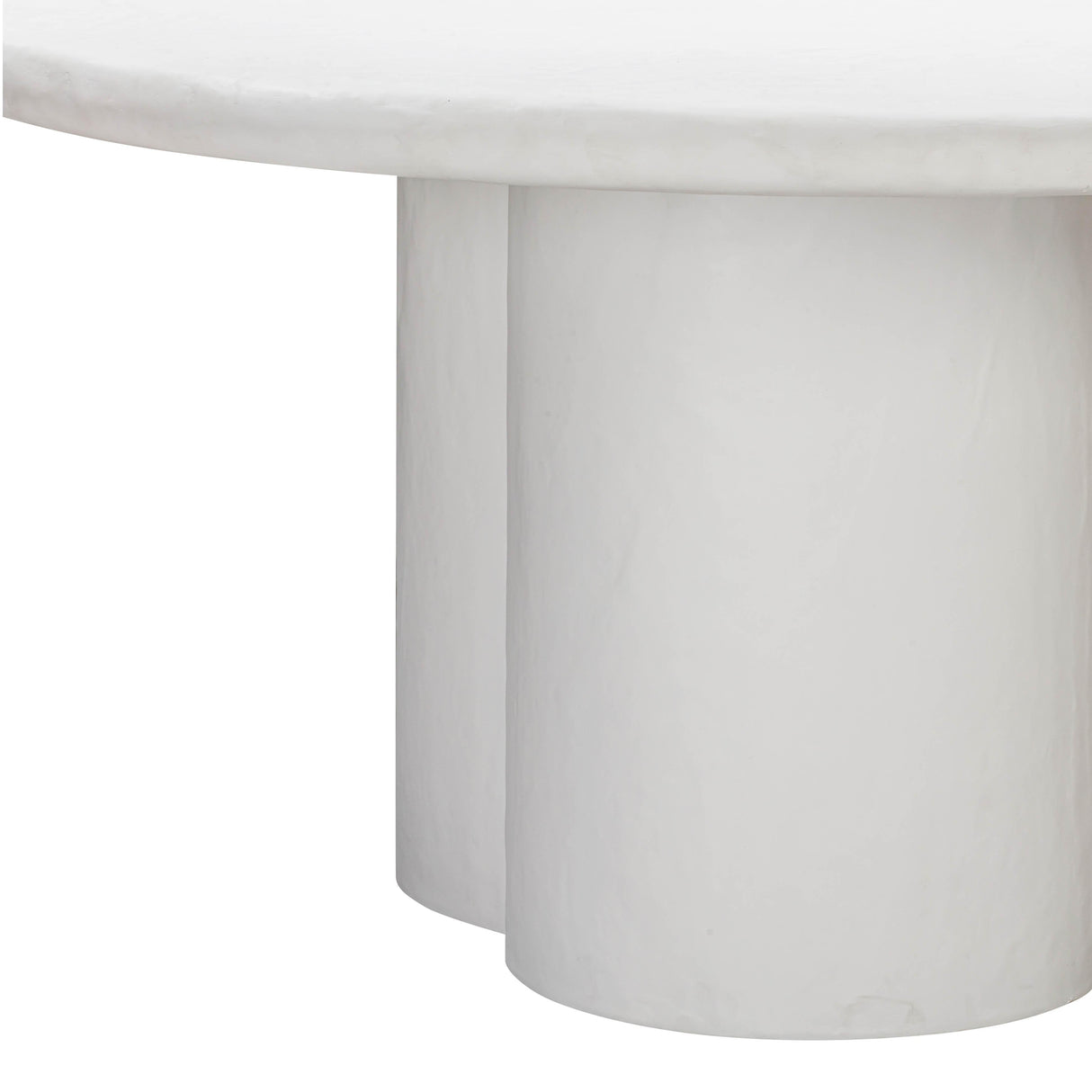 Elika Faux Plaster Indoor / Outdoor 59" Round Dining Table by TOV Furniture at Eve Furniture